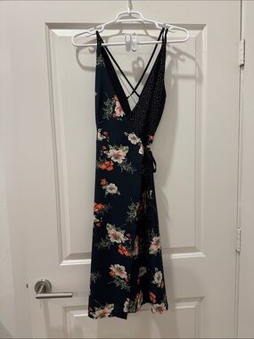 topshop hibiscus halter midi dress Topshop + Hibiscus Floral Halter Neck Midi Dress